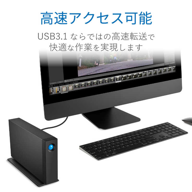 エレコム　ELECOM エレコム　ELECOM LaCie ラシー 外付けHDD USB-C接続 d2 Professional (Mac/Win) [18TB /据え置き型] STHA18000800 STHA18000800