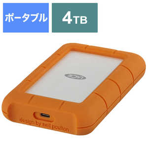 エレコム　ELECOM LaCie ラシー 外付けHDD USB-C接続 Rugged Mini USB-C [4TB /ポータブル型] 2EUAPA