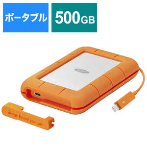 エレコム　ELECOM 外付けSSD Rugged Thunderbolt SSD [ポｰタブル型 /500GB] STFS500400