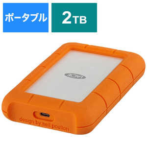 エレコム ELECOM 外付けHDD [ポータブル型 /2TB] オレンジ STFR2000403