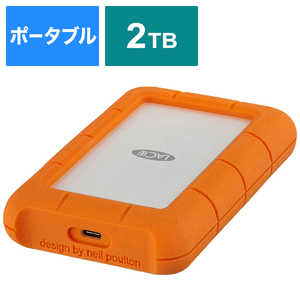 エレコム　ELECOM LaCie ラシー 外付けHDD USB-C接続 Rugged SECURE [2TB /ポータブル型] STFR2000403