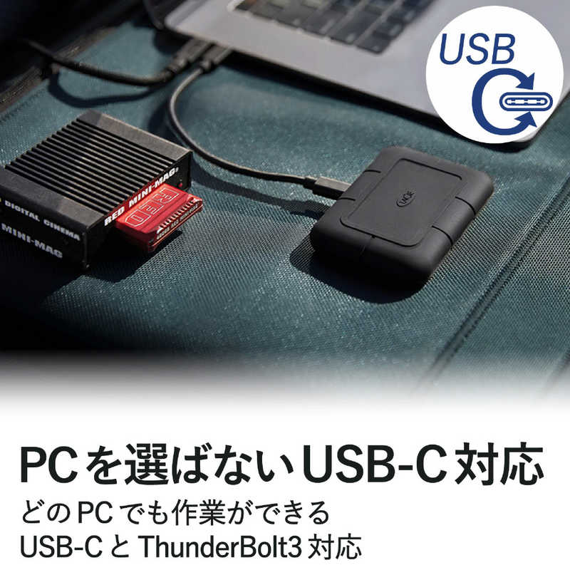 エレコム　ELECOM エレコム　ELECOM LaCie ラシー 外付けSSD Thunderbolt3接続 Rugged SSD Pro [1TB /ポータブル型] STHZ1000800 STHZ1000800