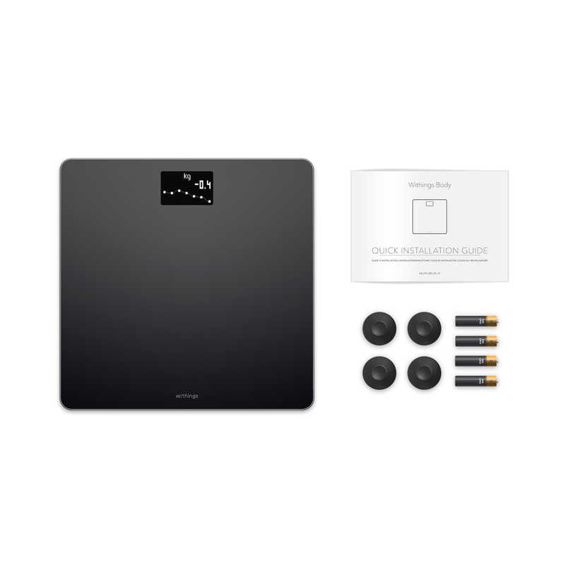 WITHINGS WITHINGS 体重計 Body ブラック WBS06-BLACK-ALL-JP WBS06-BLACK-ALL-JP
