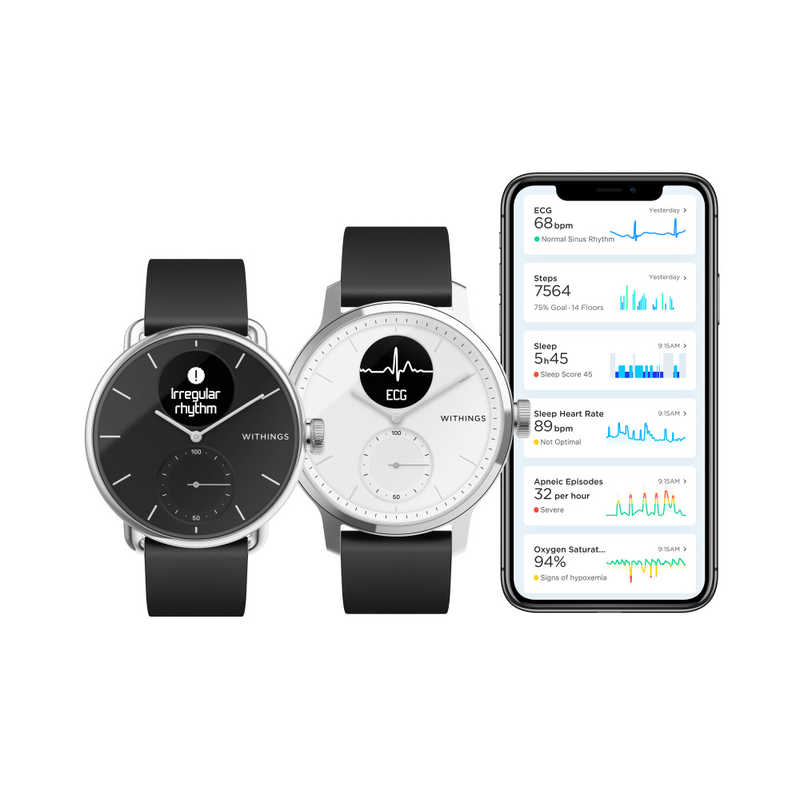 WITHINGS WITHINGS ScanWatch 38mm White HWA09MODEL1ALLRO HWA09MODEL1ALLRO