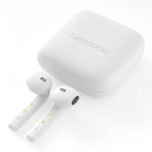 LEDWOOD フルワイヤレスイヤホン SORBET ホワイト [リモコン･マイク対応 /ワイヤレス(左右分離) /Bluetooth] LW-0012