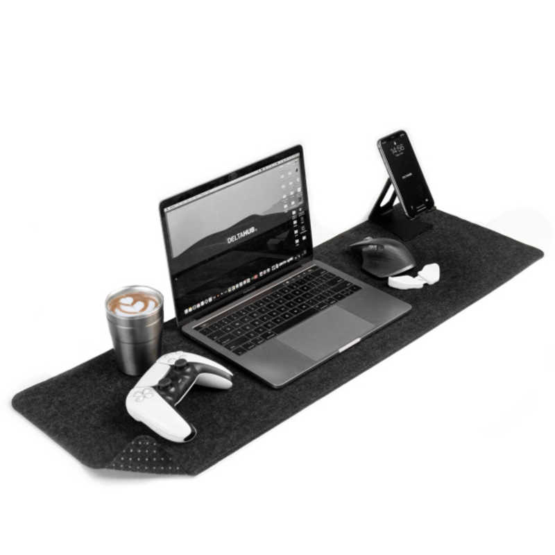 DELTAHUB DELTAHUB フェルト製デスクパッド Minimalistic felt desk pad Mサイズ ダークグレー DPMD DPMD