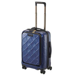 ＜コジマ＞ STRATIC スーツケース 33L レザー&モア ネイビーブルー H033NV 3997655