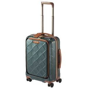 ＜コジマ＞ STRATIC スーツケース 33L レザー&モア ダークグリーン H033ダークGR 3997655