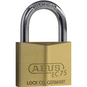 ABUS 真鍮南京錠 ディンプルシリンダー バラ番 EC75-50KD