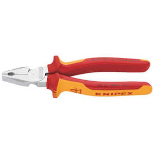 KNIPEX社 1000V絶縁強力型ペンチ 180mm 206180 KNIPEX社 1000V絶縁強力型ペンチ 180mm 206180