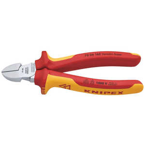 KNIPEX社 KNIPEX 絶縁1000V電工ニッパー 160mm(SB店頭展示パッケージ仕様) 7006160SB KNIPEX社 KNIPEX 絶縁1000V電工ニッパー 160mm(SB店頭展示パッケージ仕様) 7006160SB