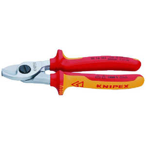 KNIPEX社 絶縁1000Vケーブルカッター 165mm 9516165 KNIPEX社 絶縁1000Vケーブルカッター 165mm 9516165