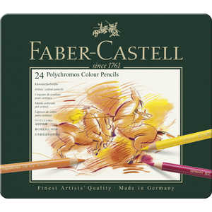 ファーバーカステル Castell 9212 ポリ黒モス色鉛筆セット 110024