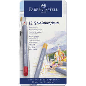 ファーバーカステル ゴールドファーバーアクア水彩色鉛筆セット 12色 114612