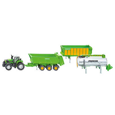 Siku トラクター＋トレーラーセット ボーネルンド siku(ジク) DEUTZ-FAHR トラクター&トレーラーセット の
