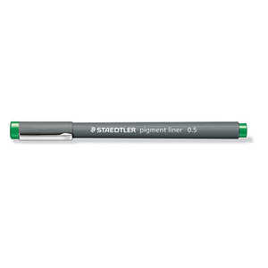 ステッドラー ピグメントライナー0.5mmグリーン 30805-5 ステッドラー ピグメントライナー0.5mmグリーン 30805-5
