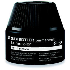 ステッドラー ルモカラーペン専用補充インク 油性ブラック 487 17-9 ステッドラー ルモカラーペン専用補充インク 油性ブラック 487 17-9
