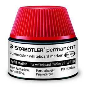 ステッドラー ルモカラー ホワイトボードマーカー用補充インク レッド 488 51-2