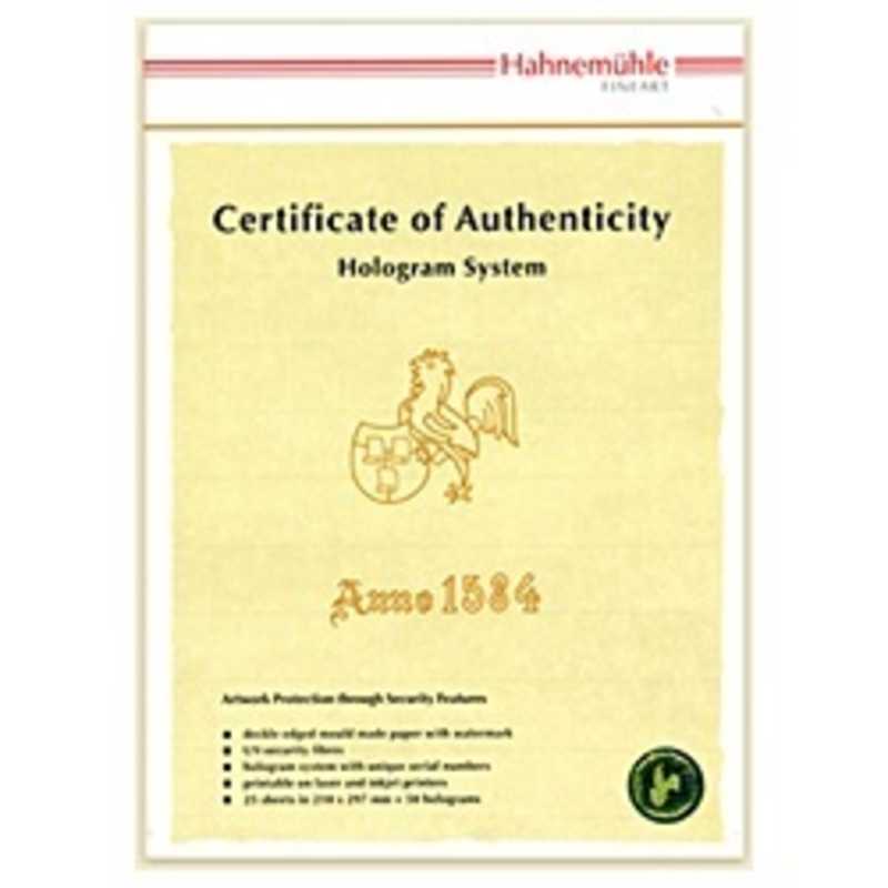 ハーネミューレ ハーネミューレ 作品証明書ホログラムシステム Certificate of Authenticity 430454 430454