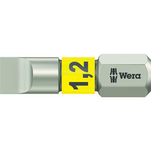 WERA社 Wera 3800/1 ステンレストーションビット マイナス6.5×25 ドットコム専用 71002