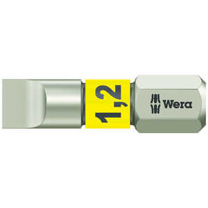 WERA社 3800/1 ステンレストーションビット マイナス6.5×25 071002 WERA社 3800/1 ステンレストーションビット マイナス6.5×25 071002