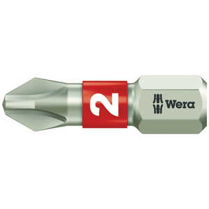 WERA社 3851/1 ステンレストーションビット プラス2×25 071011 WERA社 3851/1 ステンレストーションビット プラス2×25 071011