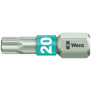 WERA社 3867/1 ステンレストーションビット トルクス20×25 071034 WERA社 3867/1 ステンレストーションビット トルクス20×25 071034