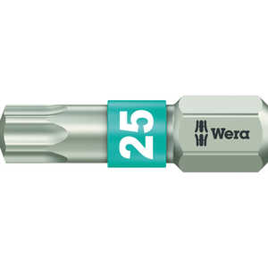 ＜コジマ＞ WERA社 Wera 3867/1 ステンレストーションビット トルクス25×25 ドットコム専用 71035