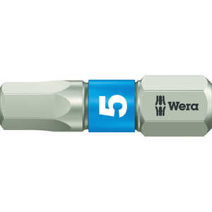 WERA社 Wera 3840/1 ステンレストーションビット ヘキサゴン5.0×25 ドットコム専用 71075