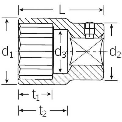STAHLWILLE 3/8SQ ソケット 12角形状 16mm 45-16 の通販 - カテゴリ