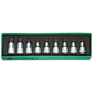 STAHLWILLE 9点組 1/2SQ ヘクスローブソケットレンチセット 54TX/9