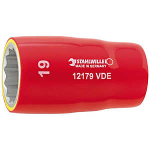 STAHLWILLE 1/2SQ 絶縁ソケット 19mm 12179VDE-19