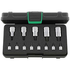 STAHLWILLE 13点組 1/4＋1/2SQヘクスローブソケットセット ケース付 54TX/44KTX/13