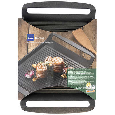 ケラ フラットグリルパン Kerros ブラック [IH対応] 11564 の通販