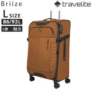 TRAVELITE ソフトキャリー 拡張機能付き 無料預け入れ Lサイズ 86L(/92L) ブリーズ (Briize) ［TSAロック搭載］ テラコッタ 91049