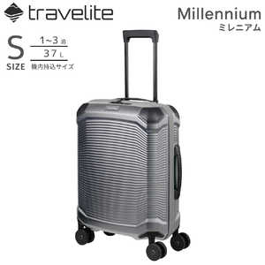 TRAVELITE 軽量スーツケース Sサイズ 機内持ち込みキャリー ミレニアム (Millennium) ［TSAロック搭載］ シルバー 7000747-56
