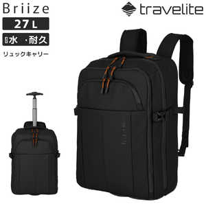 TRAVELITE リュックキャリー トローリーバックパック 27L ブリーズ (Briize) ブラック 91022