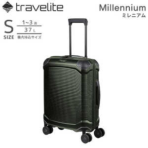 TRAVELITE 軽量スーツケース Sサイズ 機内持ち込みキャリー ミレニアム (Millennium) ［TSAロック搭載］ パイングリーン 7000747-82