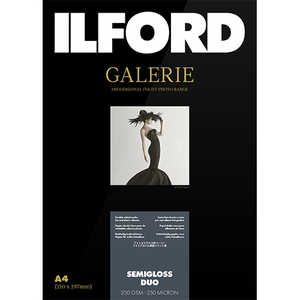 イルフォード イルフォードギャラリーセミグロスデュオ 250g/m2(A4×100枚)ILFORD GALERIE Semigloss Duo 422139