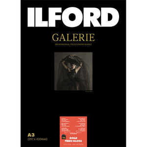 イルフォード イルフォードギャラリーゴールドファイバーグロス 310g/m2 (A3 ･25枚) ILFORD GALERIE Gold Fibre Gloss 422372