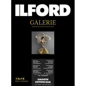 イルフォード イルフォードギャラリースムースコットンラグ 310g/m2(127x178･50枚)ILFORD GALERIE Smooth Cotton Rag 432644