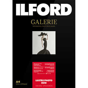 イルフォードギャラリーラスターフォトデュオ 330g/m2(A4・100枚)ILFORD GALERIE Lustre Photo Duo 433273 イルフォードギャラリーラスターフォトデュオ 330g/m2(A4・100枚)ILFORD GALERIE Lustre Photo Duo 433273