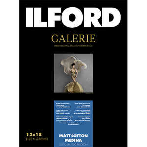 イルフォードギャラリーマットコットンメディナ 320g/m2(127x178・50枚)ILFORD GALERIE Matt Cotton Medina 433236 イルフォードギャラリーマットコットンメディナ 320g/m2(127x178・50枚)ILFORD GALERIE Matt Cotton Medina 433236
