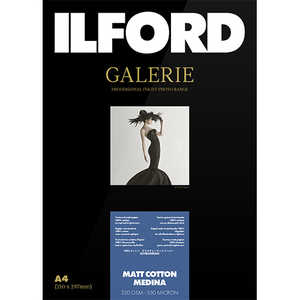 イルフォードギャラリーマットコットンメディナ 320g/m2 (A4・25枚)ILFORD GALERIE Matt Cotton Medina 433237 イルフォードギャラリーマットコットンメディナ 320g/m2 (A4・25枚)ILFORD GALERIE Matt Cotton Medina 433237