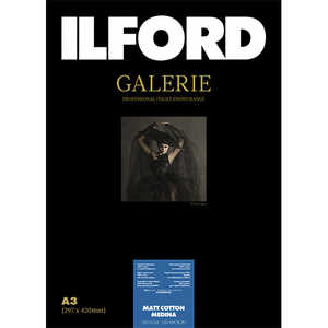 イルフォードギャラリーマットコットンメディナ 320g/m2(A3・25枚)ILFORD GALERIE Matt Cotton Medina 433240 イルフォードギャラリーマットコットンメディナ 320g/m2(A3・25枚)ILFORD GALERIE Matt Cotton Medina 433240
