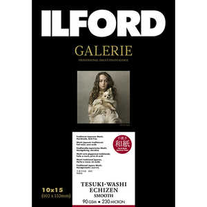 イルフォード ギャラリー 手漉き和紙 越前 スムース 102x152 50枚 90gsm GALERIE 433322 イルフォード ギャラリー 手漉き和紙 越前 スムース 102x152 50枚 90gsm GALERIE 433322