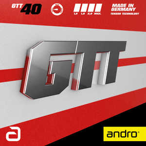 アンドロ 裏ソフトラバー ジーティーティー40 GTT40(厚さ：1.6) ［裏ソフト / テンション］ レッド 112276