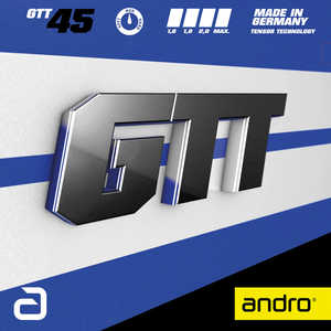 アンドロ 裏ソフトラバー ジーティーティー45 GTT45(厚さ：1.6) ［裏ソフト / テンション］ レッド 112277
