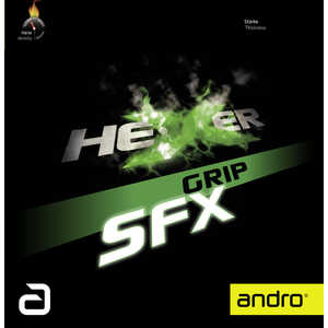 アンドロ 裏ソフトラバー ヘキサーグリップ エフエックス HEXER GRIP SFX(厚さ：1.7) ［裏ソフト / テンション］ ブラック 112294