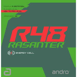 アンドロ 裏ソフトラバー ラザンター アール48 RASANTER R48(厚さ：2) ［裏ソフト / テンション］ レッド 112280